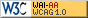 Icono de conformidad con el Nivel Doble-A, de las Directrices de Accesibilidad para el Contenido Web 1.0 del W3C-WAI